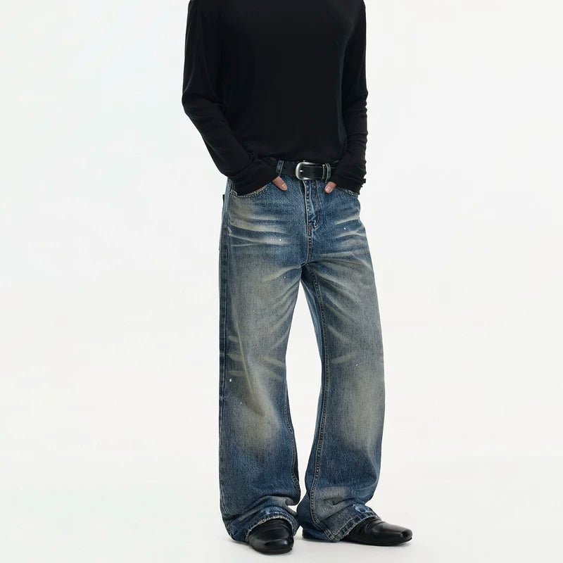 Wide Leg Loose Fit Denim Pants 2