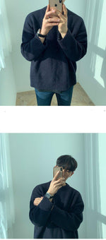 Basic Knitted Round Neck Sweater