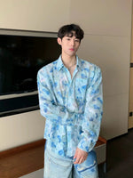 Butterfly Print Long Sleeve Shirt