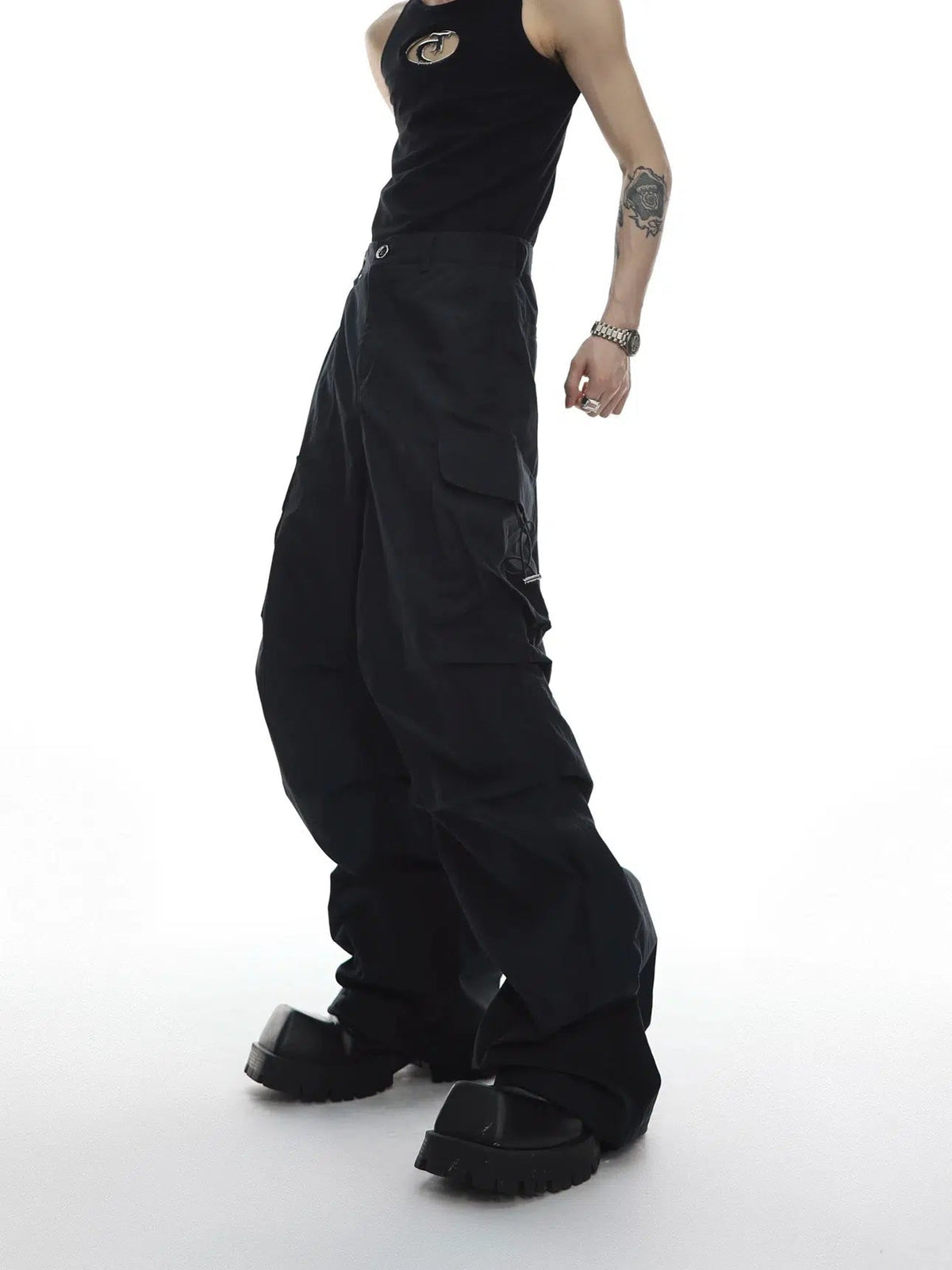 Sleeveless Hooded Vest Jacket and Pants set