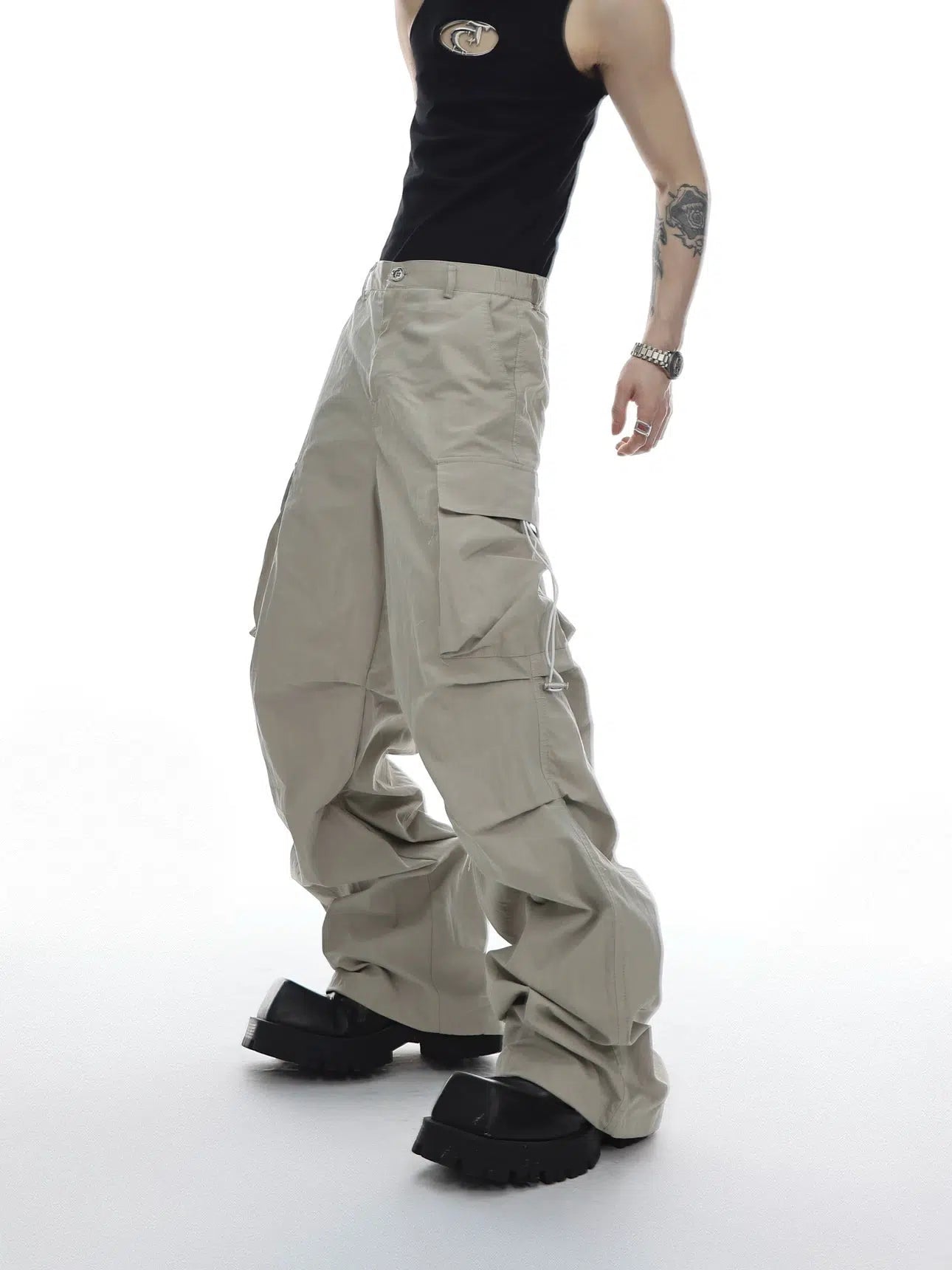 Sleeveless Hooded Vest Jacket and Pants set