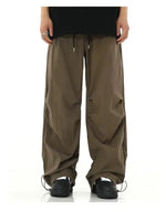 Paratrooper Drawstring Wide-leg Pants
