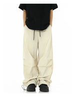 Paratrooper Drawstring Wide-leg Pants