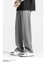 Straight Ice Silk Drape Casual Pants