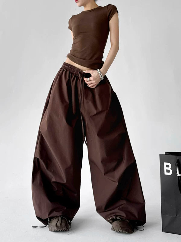 High Waisted Wide Leg Cargo Pants 3