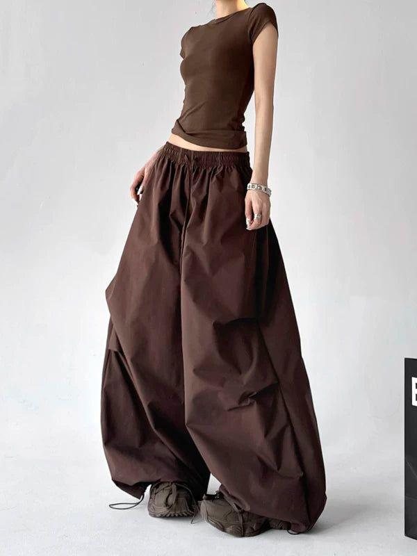 High Waisted Wide Leg Cargo Pants 5