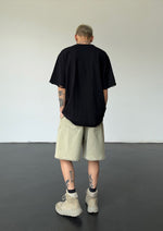 Washed Drawstring Shorts