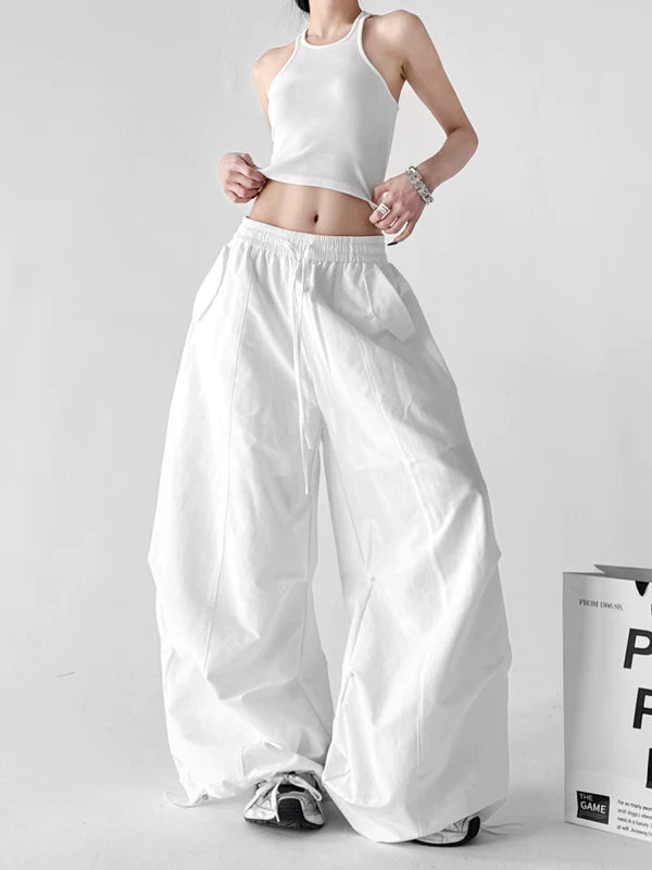 High Waisted Wide Leg Casual Pants 3