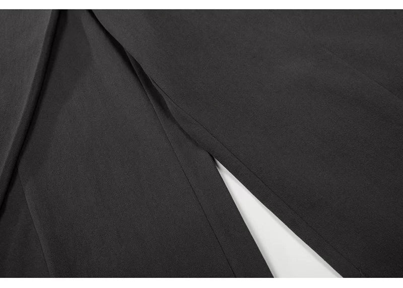 Deconstructed Wrap Patchwork Wide-Leg Pants 4