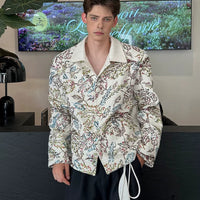 Embroidered Floral Loose Fit Jacket