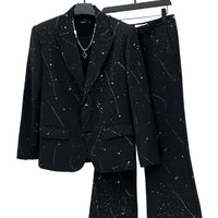 Starry Sky Blazer and Flared Trousers