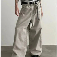 Wide-leg Straight-leg Cargo Jeans
