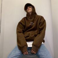 Lockere Kapuzen-Sweatshirt 