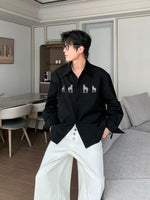 Horse Print Long Sleeve Casual Shirt 2