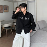 6048968100267,6048968100268,6048968100269,6048968100270, Horse Print Long Sleeve Casual Shirt