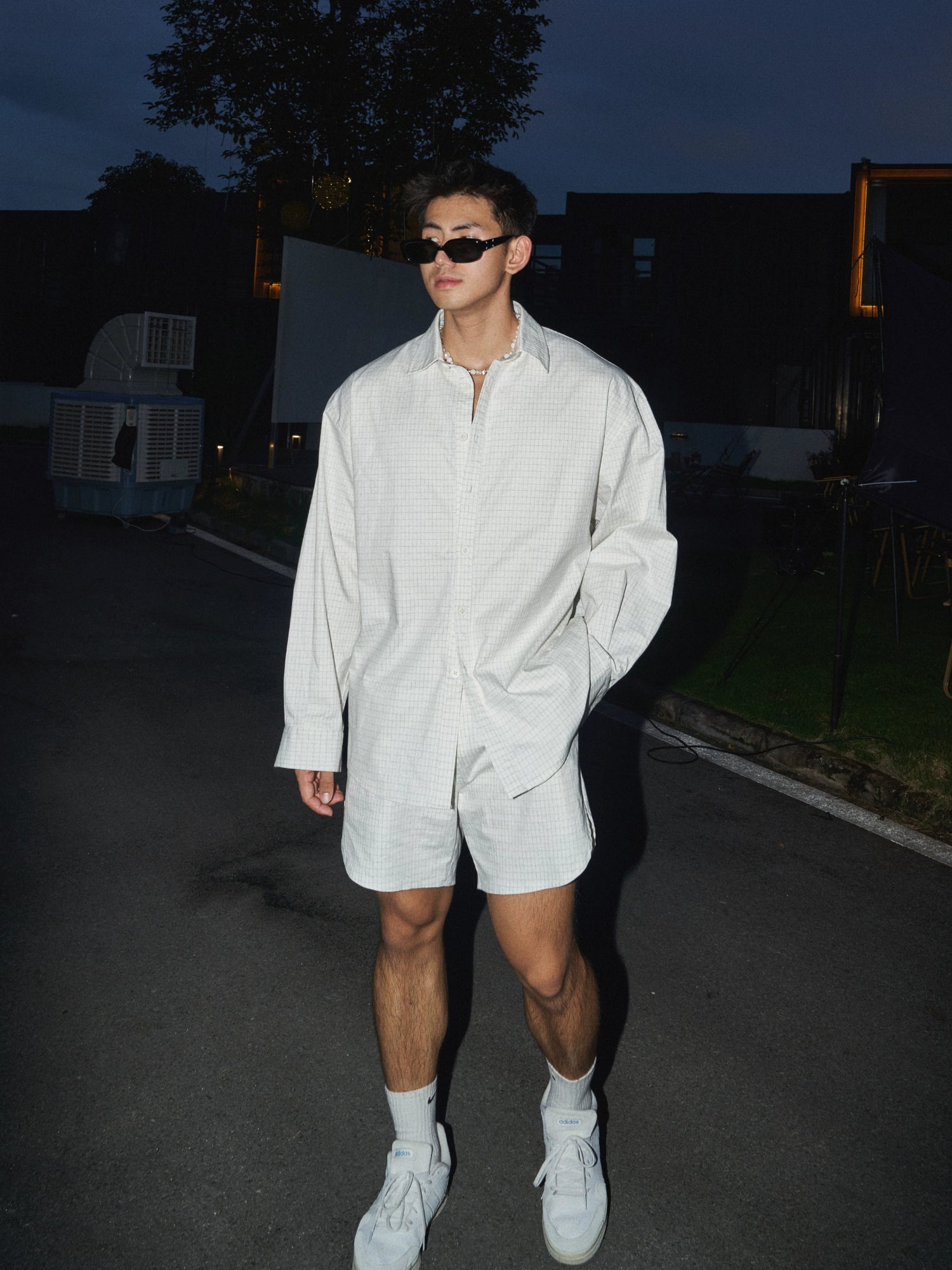 Set di Camicia e Pantaloni Corti Loose Fit 