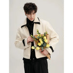 Contrast Color Wool Two-piece Jacket