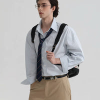 Relaxed Fit Striped Button Shirt