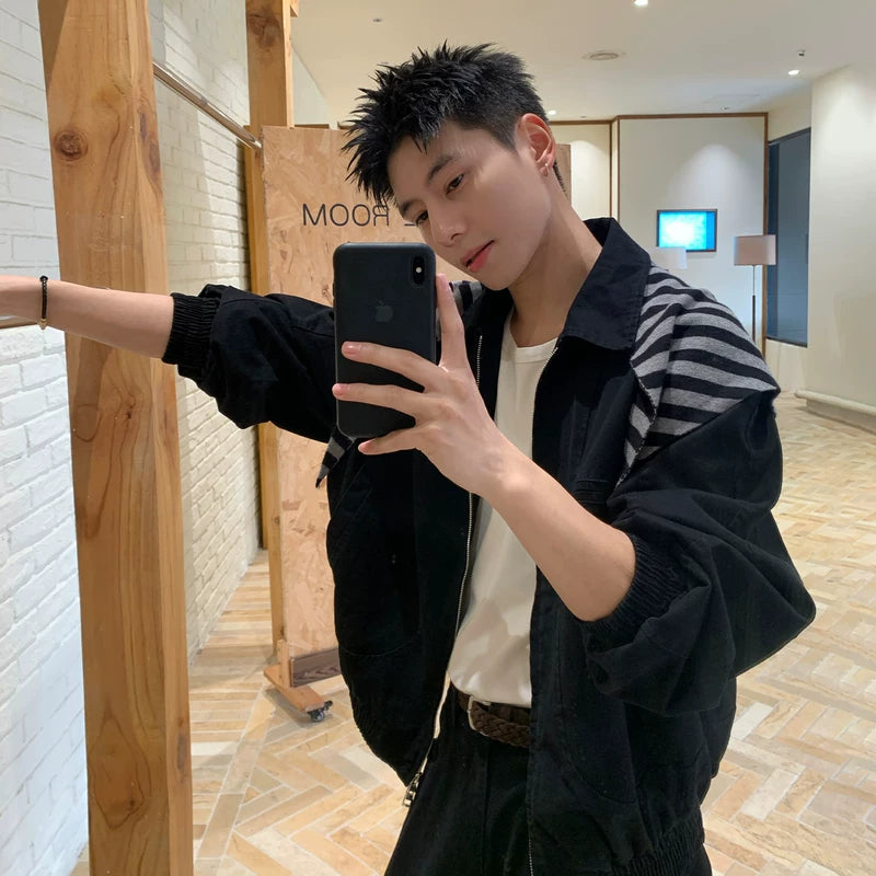 6036467185954,6036467185958,6036467185962,6036467185966, Relaxed Workwear Jacket and Wide-Leg Pants