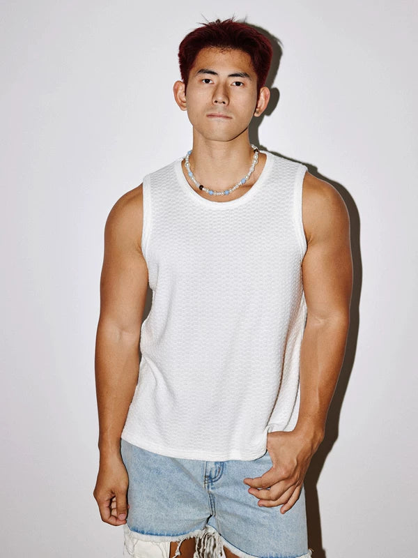 Slim Fit Sporty Casual Knit Vest 2