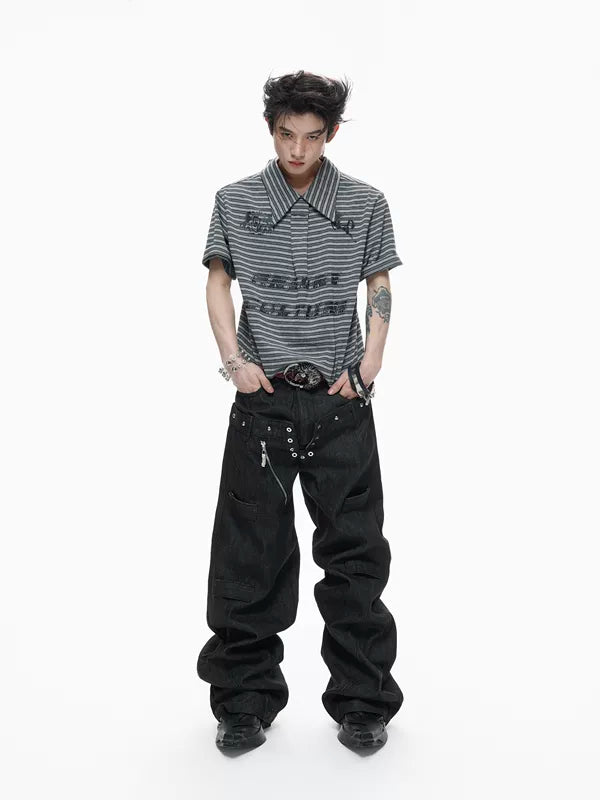 Striped Heavyweight Polo Shirt Slim Fit 3