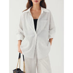 ,1627207:7577969642,6176908251818,1627207:7577969642,6176908251819,1627207:7577969642,6176908251820,6176908251818,6176908251819,6176908251820, Striped Long-Sleeve Shirt and Wide-Leg Pants