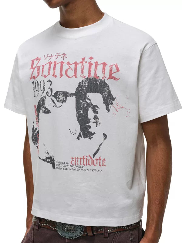 Takeshi Kitano Portrait Graphic T-Shirt 4