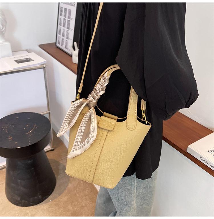 Top Handle Bucket Shoulder Bag