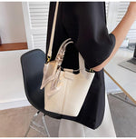 Top Handle Bucket Shoulder Bag
