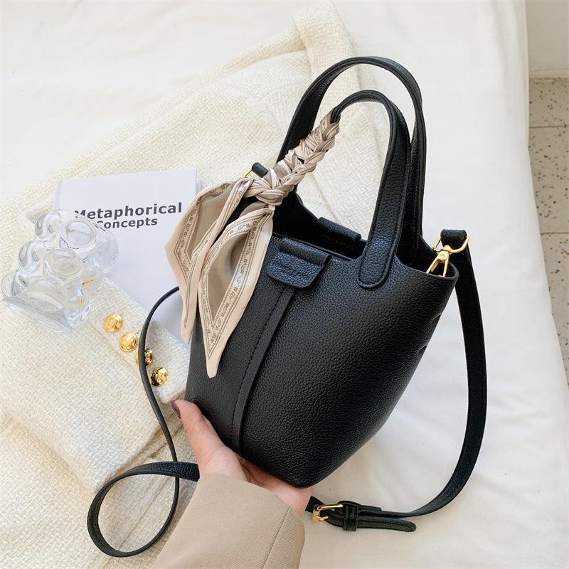 Top Handle Bucket Shoulder Bag