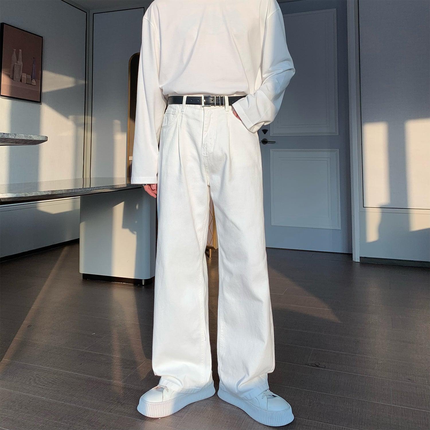 Wide-leg Straight-leg Jeans